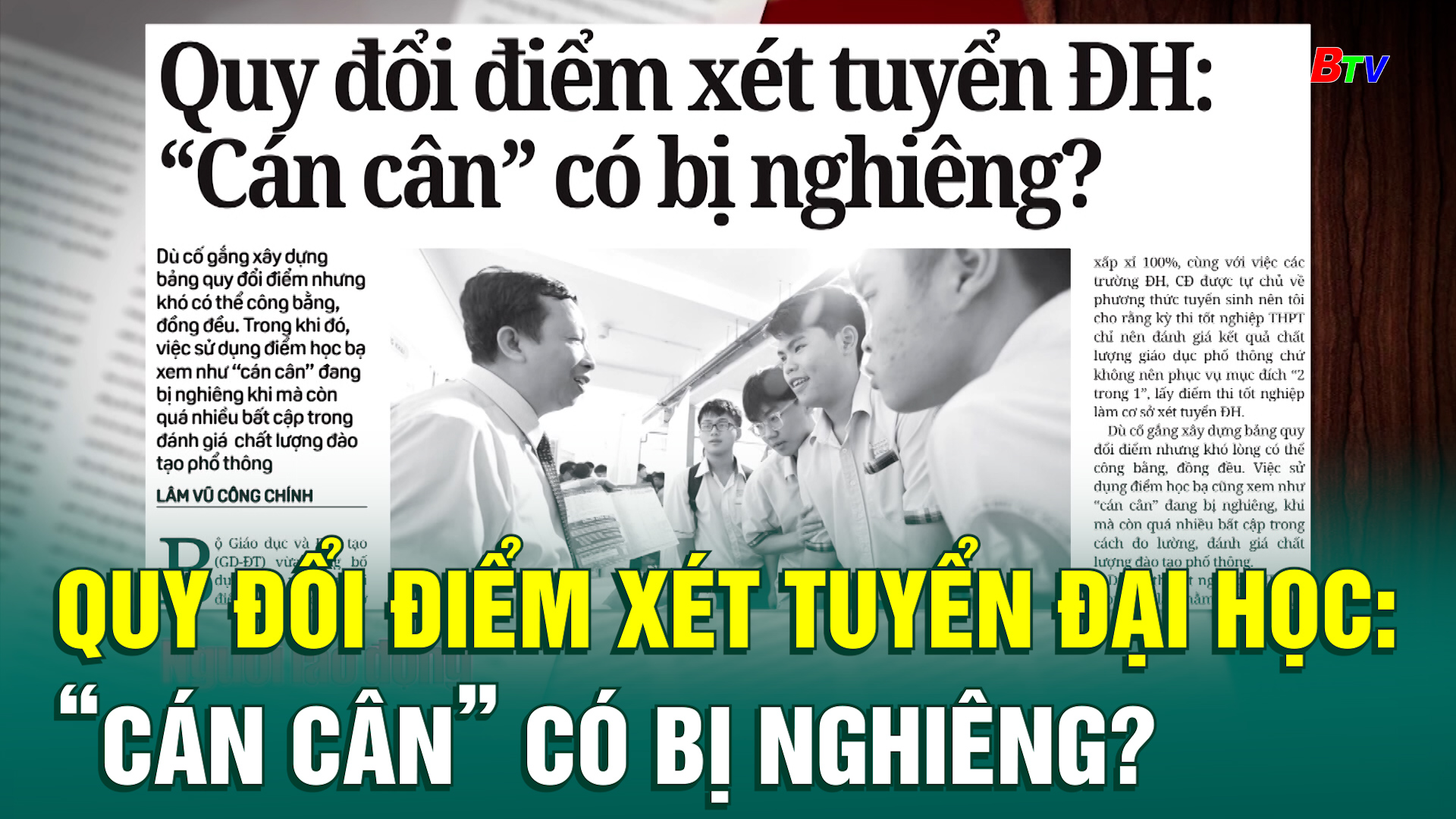 Quy đổi điểm xét tuyển đại học: “Cán cân” có bị nghiêng?
